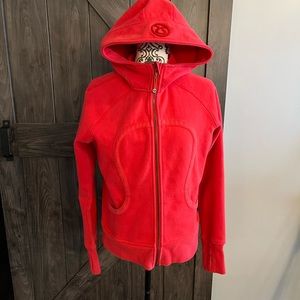 Women's Red Hooded Sweatshirt